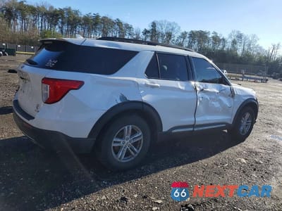Trzecie zdjęcie samochodu z tyłu: 2020 FORD EXPLORER XLT VIN:1FMSK8DH6LGB45066 - miniatura