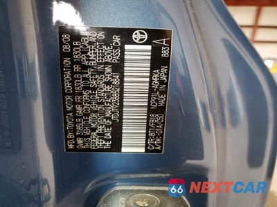 Zdjęcie 12 z 12 samochodu: 2008 TOYOTA YARIS BASE VIN:JTDJT923885218841 - miniatura