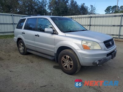 Czwarte zdjęcie samochodu z boku: 2004 HONDA PILOT EXL VIN:2HKYF18504H505813 - miniatura