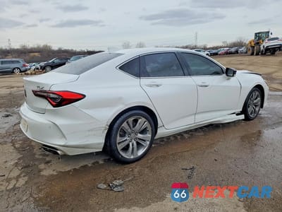 Trzecie zdjęcie samochodu z tyłu: 2021 ACURA TLX TECHNOLOGY VIN:19UUB5F48MA010635 - miniatura
