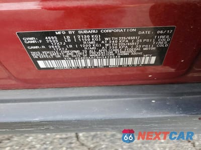 Zdjęcie 14 z 14 samochodu: 2017 SUBARU OUTBACK 2.5I VIN:4S4BSAAC9H3426048 - miniatura