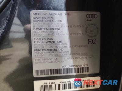 Zdjęcie 14 z 14 samochodu: 2016 AUDI SQ5 TECHNIK VIN:WA1LCAFP0GA047171 - miniatura