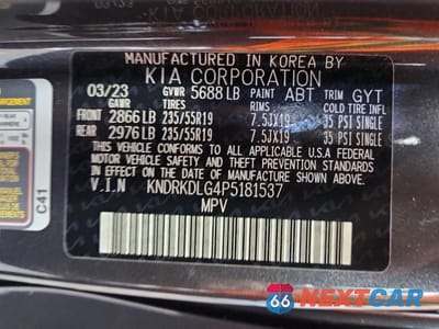 Zdjęcie 13 z 13 samochodu: 2023 KIA SORENTO HYBRID SX PRESTIGE VIN:KNDRKDLG4P5181537 - miniatura