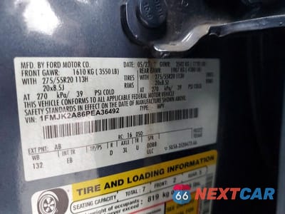 Zdjęcie 13 z 13 samochodu: 2023 FORD EXPEDITION MAX LIMITED VIN:1FMJK2A86PEA36492 - miniatura