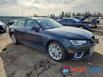 Czwarte zdjęcie samochodu z boku: 2019 AUDI A4 PREMIUM VIN:WAUDNAF40KA039815 - miniatura