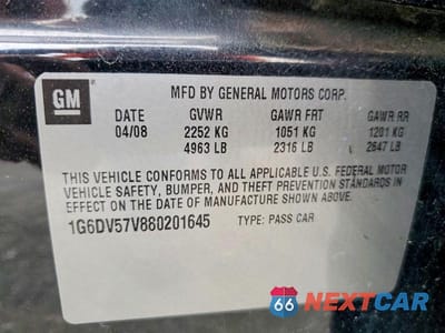 Zdjęcie 12 z 12 samochodu: 2008 CADILLAC CTS HI FEATURE V6 VIN:1G6DV57V880201645 - miniatura