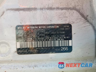 Zdjęcie 13 z 14 samochodu: 2017 MITSUBISHI OUTLANDER SE VIN:JA4AD3A33HZ037189 - miniatura