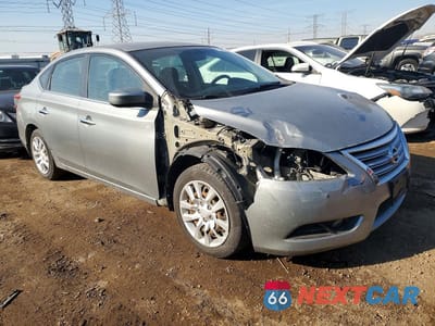 Czwarte zdjęcie samochodu z boku: 2013 NISSAN SENTRA S VIN:3N1AB7AP2DL673693 - miniatura