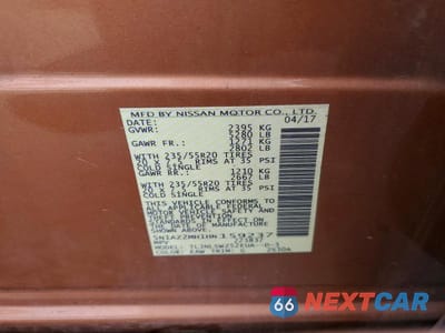 Zdjęcie 13 z 13 samochodu: 2017 NISSAN MURANO PLATINUM VIN:5N1AZ2MH1HN159237 - miniatura