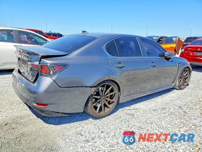 Trzecie zdjęcie samochodu z tyłu: 2016 LEXUS GS F BASE VIN:JTHBP1BL6GA001612 - miniatura