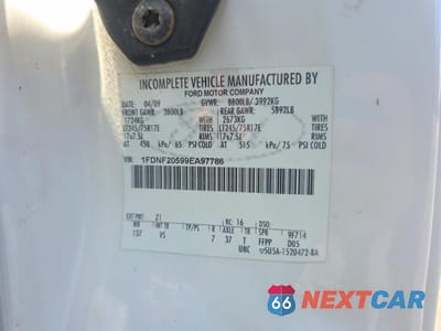 Zdjęcie 10 z 11 samochodu: 2009 FORD F250 SUPER DUTY BOX TRUCK VIN:1FDNF20599EA97786 - miniatura