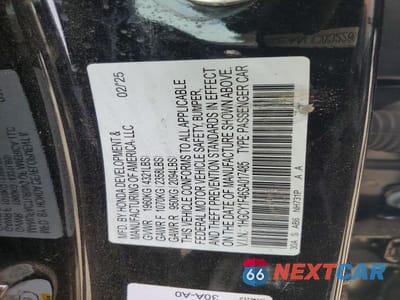 Zdjęcie 12 z 12 samochodu: 2025 HONDA ACCORD SE VIN:1HGCY1F46SA017485 - miniatura