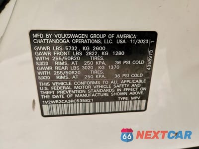 Zdjęcie 13 z 13 samochodu: 2024 VOLKSWAGEN ATLAS SE VIN:1V2WR2CA3RC535821 - miniatura