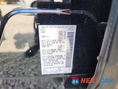 Zdjęcie 14 z 14 samochodu: 2024 NISSAN PATHFINDER SV VIN:5N1DR3BA7RC292641 - miniatura