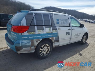 Trzecie zdjęcie samochodu z tyłu: 2009 TOYOTA SIENNA LE 7-PASSENGER VIN:5TDBK23C19S024452 - miniatura