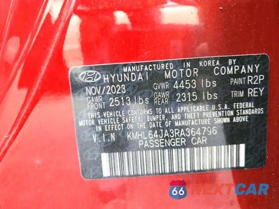 Zdjęcie 12 z 12 samochodu: 2024 HYUNDAI SONATA SEL VIN:KMHL64JA3RA364796 - miniatura