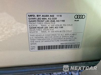Zdjęcie 13 z 14 samochodu: 2016 AUDI Q3 PRESTIGE VIN:WA1GFCFSXGR011370 - miniatura