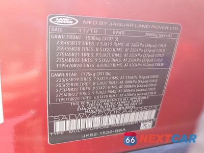 Zdjęcie 13 z 13 samochodu: 2019 LAND ROVER RANGE ROVER SPORT HSE DYNAMIC VIN:SALWV2SV0KA423523 - miniatura