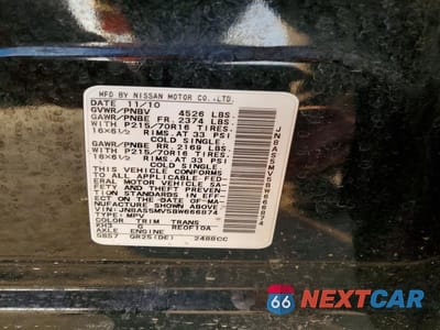 Zdjęcie 12 z 12 samochodu: 2011 NISSAN ROGUE S VIN:JN8AS5MV5BW666874 - miniatura