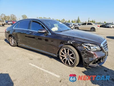 Czwarte zdjęcie samochodu z boku: 2019 MERCEDES-BENZ S 560 VIN:WDDUG8DB4KA482496 - miniatura