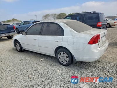 Drugie zdjęcie samochodu z przodu: 2003 HONDA CIVIC VIN:2HGES16583H514267 - miniatura