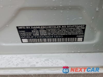 Zdjęcie 12 z 12 samochodu: 2007 MERCEDES-BENZ E 550 VIN:WDBUF72X97B041890 - miniatura