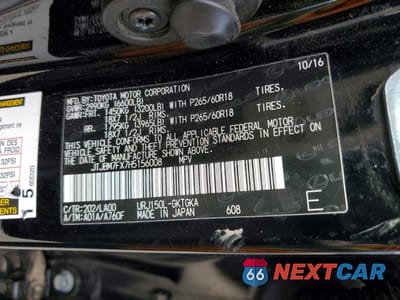 Zdjęcie 13 z 13 samochodu: 2017 LEXUS GX 460 BASE VIN:JTJBM7FX7H5156008 - miniatura