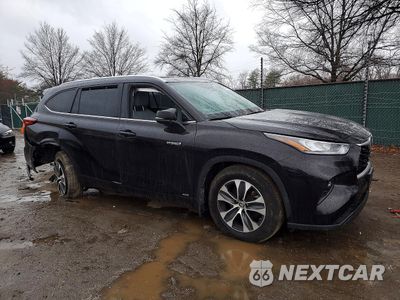 Czwarte zdjęcie samochodu z boku: 2020 TOYOTA HIGHLANDER HYBRID XLE VIN:5TDGBRCH3LS000218 - miniatura