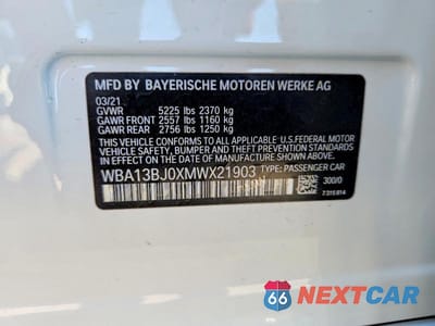 Zdjęcie 13 z 13 samochodu: 2021 BMW 530 XI VIN:WBA13BJ0XMWX21903 - miniatura