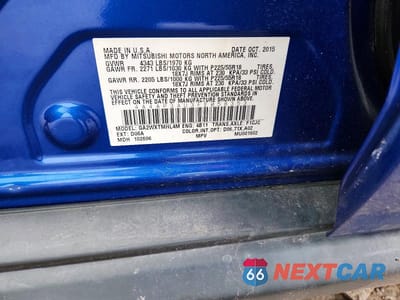 Zdjęcie 13 z 13 samochodu: 2015 MITSUBISHI OUTLANDER SPORT ES VIN:4A4AP3AU3FE058353 - miniatura
