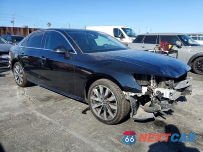 Czwarte zdjęcie samochodu z boku: 2021 AUDI A4 PREMIUM 40 VIN:WAUABAF45MN006705 - miniatura