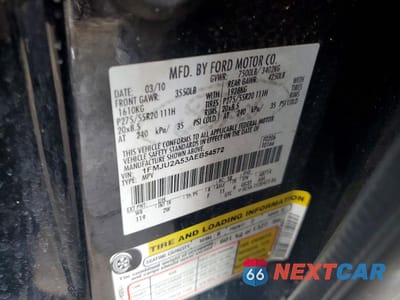 Zdjęcie 13 z 13 samochodu: 2010 FORD EXPEDITION LIMITED VIN:1FMJU2A53AEB54572 - miniatura