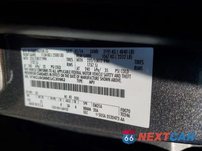 Zdjęcie 13 z 13 samochodu: 2014 FORD ESCAPE SE VIN:1FMCU9G99EUC30982 - miniatura