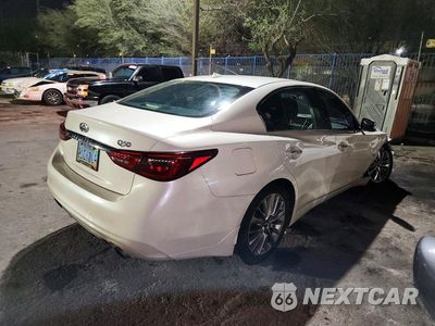 Trzecie zdjęcie samochodu z tyłu: 2018 INFINITI Q50 3.0T LUXE VIN:JN1EV7AP1JM351878 - miniatura
