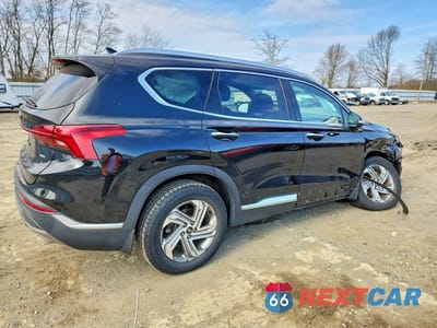 Trzecie zdjęcie samochodu z tyłu: 2021 HYUNDAI SANTA FE SEL VIN:5NMS6DAJ1MH353388 - miniatura