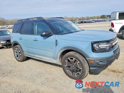 Czwarte zdjęcie samochodu z boku: 2021 FORD BRONCO SPORT OUTER BANKS VIN:3FMCR9C62MRA72228 - miniatura