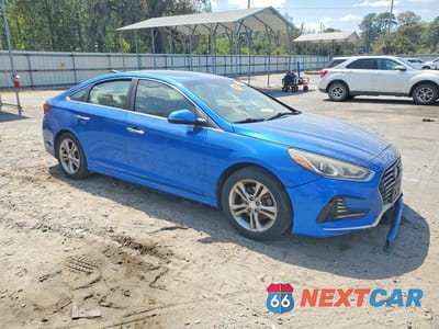 Czwarte zdjęcie samochodu z boku: 2018 HYUNDAI SONATA SEL VIN:5NPE34AF8JH653705 - miniatura