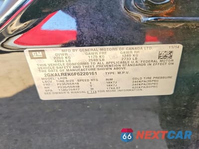 Zdjęcie 14 z 14 samochodu: 2015 GMC TERRAIN SLE VIN:2GKALREK6F6220161 - miniatura