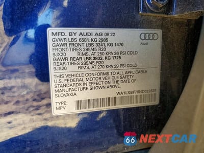 Zdjęcie 13 z 13 samochodu: 2022 AUDI Q7 PREMIUM PLUS VIN:WA1LXBF79ND022839 - miniatura
