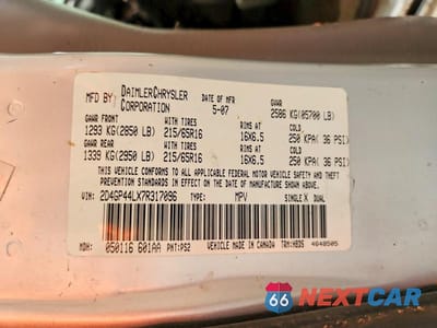 Zdjęcie 14 z 14 samochodu: 2007 DODGE GRAND CARAVAN SXT VIN:2D4GP44LX7R317096 - miniatura