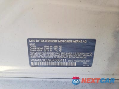 Zdjęcie 12 z 12 samochodu: 2016 BMW 328 XI SULEV VIN:WBA8E3C59GK500411 - miniatura