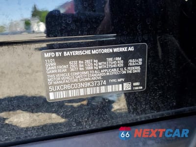 Zdjęcie 14 z 14 samochodu: 2022 BMW X5 XDRIVE40I VIN:5UXCR6C03N9K37374 - miniatura