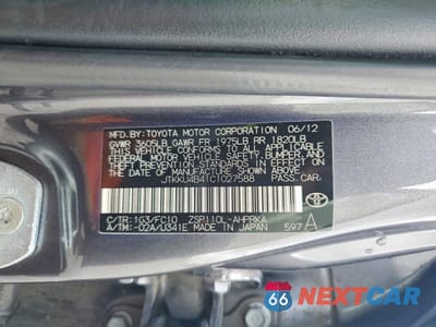 Zdjęcie 12 z 13 samochodu: 2012 SCION XD BASE VIN:JTKKU4B41C1027588 - miniatura