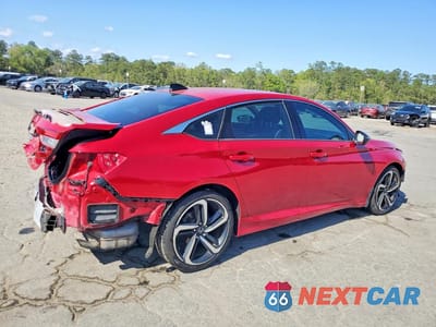 Trzecie zdjęcie samochodu z tyłu: 2021 HONDA ACCORD SPORT VIN:1HGCV1F39MA101416 - miniatura