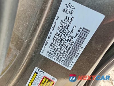 Zdjęcie 13 z 13 samochodu: 2019 HONDA ODYSSEY ELITE VIN:5FNRL6H95KB120367 - miniatura