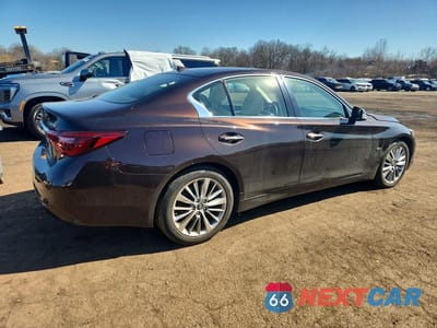 Trzecie zdjęcie samochodu z tyłu: 2018 INFINITI Q50 3.0T LUXE VIN:JN1EV7AR4JM431029 - miniatura