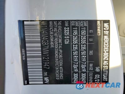 Zdjęcie 13 z 13 samochodu: 2021 MERCEDES-BENZ GLB 250 VIN:W1N4M4GB7MW121947 - miniatura