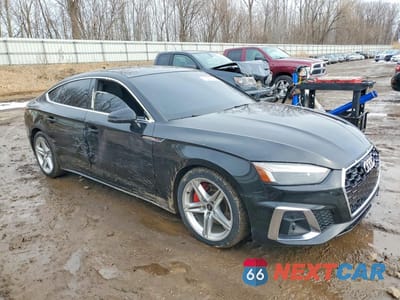 Czwarte zdjęcie samochodu z boku: 2022 AUDI A5 PREMIUM PLUS 45 VIN:WAUFACF54NA013117 - miniatura