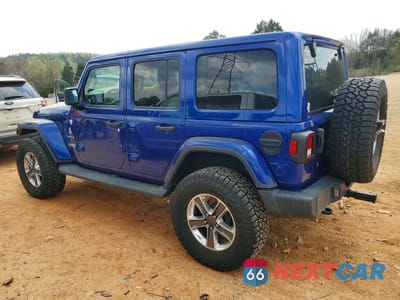 Drugie zdjęcie samochodu z przodu: 2020 JEEP WRANGLER UNLIMITED SAHARA VIN:1C4HJXEN7LW180561 - miniatura