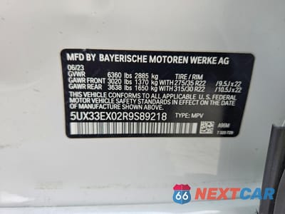 Zdjęcie 12 z 13 samochodu: 2024 BMW X6 XDRIVE40I VIN:5UX33EX02R9S89218 - miniatura